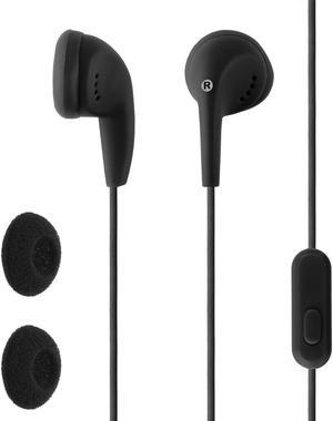 Circuit City In-Ear Wired Stereo Earbud with Microphone and In-Line Remote (Black)