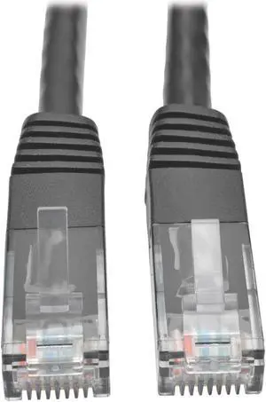 Tripp Lite Cat6 Gigabit Molded Patch Cable, 7 ft. RJ45 (M/M), 550MHz 24 AWG Black 7' (N200-007-BK)