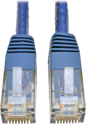 TRIPP LITE N200-005-BL 5 ft. Cat 6 Blue Cat6 Gigabit Molded Patch Cable RJ45 M/M 550MHz 24 AWG Blue 5'