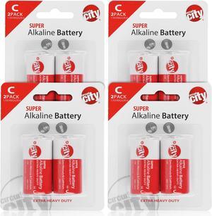 Essential Circuit City C-Cell High Performance  Alkaline Batteries  (8 Pack)