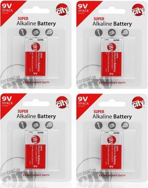 Essential Circuit City 9V High Performance Alkaline Batteries  (4 Pack)