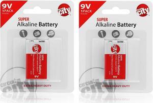 Essential Circuit City 9V High Performance  Alkaline Batteries  (2 Pack)
