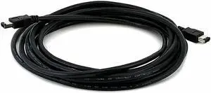 Monoprice FireWire iLink DV Cable - 15 Feet - Black | IEEE-1394 6-pin Male to 6-pin Male
