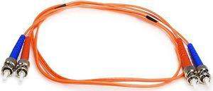 Monoprice Fiber Optic Cable - 1 Meter - Orange | ST to ST, OM1, 62.5/125 Type, Multi Mode, Duplex