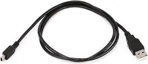 Monoprice USB/Lightning Cable - 3 Feet - Black | USB-A to Mini-B, 5-Pin, 28AWG conductors