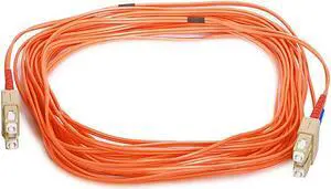 Monoprice Fiber Optic Cable - 10 Meter - Orange | SC to SC, OM1, 62.5/125 Type, Multi Mode, Duplex