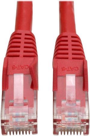 Tripp Lite N201-06N-RD Premium Cat6 Gigabit Snagless Molded Utp Patch Cable, 24 Awg, 550 Mhz/1 Gbps (Rj45 M/M) , Red, 6 In. - Patch Cable - Rj-45 (M) To Rj-45 (M) - 5.9 In - Utp - Cat 6 - Ieee 802.3A