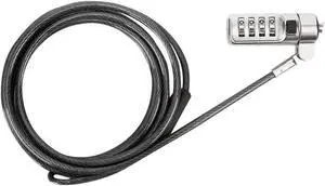 Targus DEFCON Cable Lock - Resettable - Galvanized Steel - 6.50 ft - For Notebook - ASP66GLX