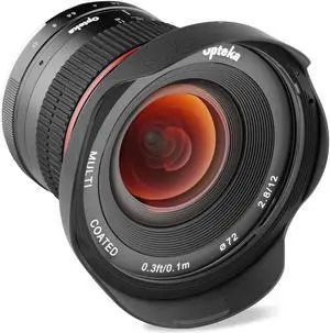 Opteka 12mm f/2.8 HD MC Manual Focus Wide Angle Lens for Canon EF-M Mount APS-C Digital Cameras