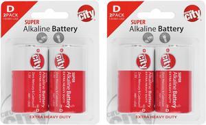 Essential Circuit City D-Cell High Performance  Alkaline Batteries  (4 Pack)