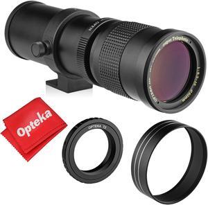 Opteka 420-800mm f/8.3 Telephoto Zoom Lens for Fuji Fujifilm X-Mount X-Pro3, Pro2, H1, T3, T2, T30, T20, T10, T1, A7, A5, A3, A2, A1, E3, E2 and T100 Digital Cameras Opteka 420-800mm f/8.3 Telephoto Zoom Lens for Fuji Fujifilm X-Mount X-Pro3, Pro2, H1, T3, T2, T30, T20, T10, T1, A7, A5, A3, A2, A1, E3, E2 and T100 Digital Cameras