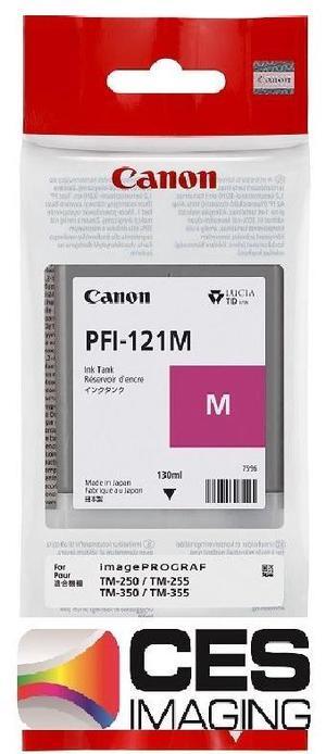 Canon PFI-121M Magenta Ink Tank 130ml for TM-350, TM-355, TM-250, TM-255 (6267C001AA)