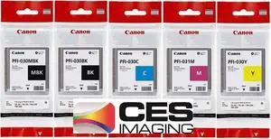 Canon TM-240, TM-340 55ml Ink Tank Set PFI-030MBK PFI-030BK PFI-030C PFI-031M PFI-030Y