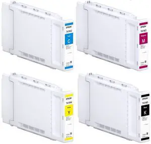 Epson SureColor T41W Ink Set T41W520 T41W220 T41W320 T41W420 Compatible with Epson T3470 T5470 T3475 T5475 Black, Cyan, Magenta, Yellow, High Capacity