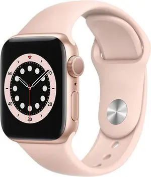 Apple Watch Gen 6 Series 6 40mm Gold Alum - Pink Sand Sport Band MG123LL/A