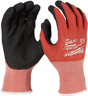 Milwaukee 48-22-8946 Nitrile Level 4 Cut Resistant Dipped Gloves Medium Red