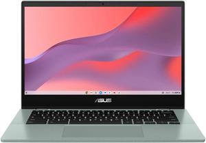 ASUS Chromebook Flip, 14" FHD Touch, MediaTek Kompanio 520, 4GB RAM, 64GB eMMC, Gray Green, CM1402F