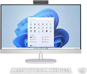 HP 27-cr1000 27" Touch FHD AIO Intel Ultra 7 155U 16GB DDR5 1TB NVMe W11H White