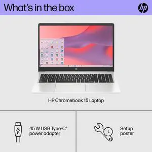 HP 15.6" HD Chromebook Laptop, Intel Pentium N6000 8GB 64GB 15a-na0058wm