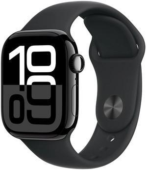 Apple Watch Series 10 GPS, 42mm - Black Alum Case with Blk Sport Band - M/L
