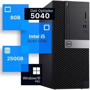 Dell Optiplex 5040-MT Intel Core i5-6500 3.2GHz 8GB Ram 256GB DVD W10P