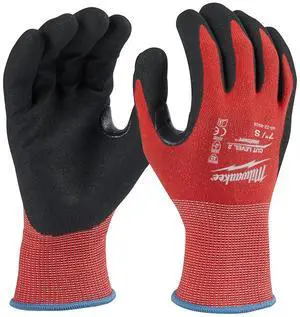 Milwaukee 12 Pair Cut Level 2 Nitrile Dipped Gloves - Small - 12pk