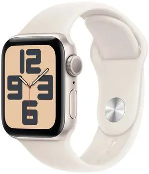 Apple Watch SE 2nd Gen 44mm watch Starlight Alum Case Starlight Band M/L