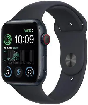 Apple Watch SE 2 GPS + Cell 40mm Midnight Aluminum Case Midnight Band -S/M
