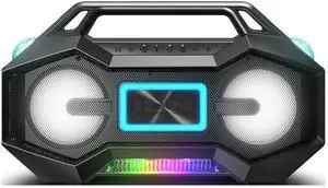 ION Party Rocker Go High-Power Portable Boombox with Party Starter Lights
