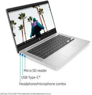 HP Chromebook 14" Intel Pentium N5000 4GB 64GB Chrome