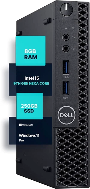 Dell OptiPlex 3070 Mini Form Factor Desktop Computer, Core i5-9500T up to 3.7GHz, 8GB DDR4, 250GB Solid State Drive, Windows 11 Pro Dell OptiPlex 3070 Mini Form Factor Desktop Computer, Core i5-9500T up to 3.7GHz, 8GB DDR4, 250GB Solid State Drive, Windows 11 Pro