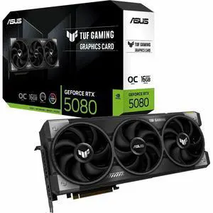 ASUS TUF Gaming GeForce RTX 5080 16GB OC Edition Graphics Card (TUF-RTX5080-O16G-GAMING) ASUS TUF Gaming GeForce RTX 5080 16GB OC Edition Graphics Card (TUF-RTX5080-O16G-GAMING)