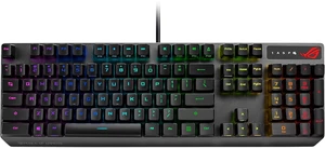 ASUS ROG Strix Scope RX Mechanical Gaming Keyboard - RX Red Switches - IP57 ASUS ROG Strix Scope RX Mechanical Gaming Keyboard - RX Red Switches - IP57