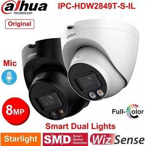 GravaStar IPC-HDW2849T-S-IL 8MP Night Color IP Eyeball Camera PoE Smart -Dual-Lights White 2.8mm lens