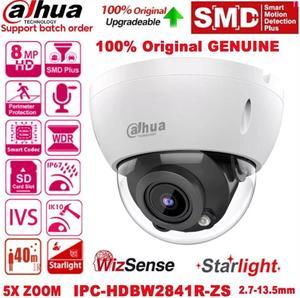 GravaStar 8MP Starlight 5x Zoom WizSense IR SMD+ PoE IP Dome Camera IPC-HDBW2841R-ZS