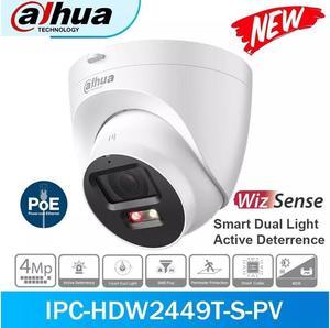 GravaStar 4MP IPC-HDW2449T-S-PV Smart Dual Light 2-Way Audio WizSense POE IP Camera