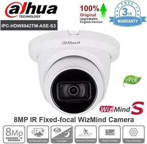 GravaStar IPC-HDW5842TM-ASE-S3 8MP Starlight+ AcuPick IP Camera Analytics+ PoE Mic 3.6mm lens