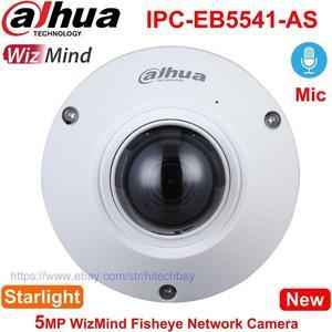 US DH 5MP Fisheye Audio Starlight Panoramic IP Camera MIC PoE IPC-EB5541-AS