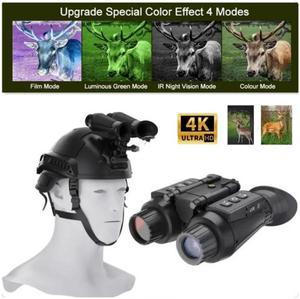 Helmet Night Vision Binocular 300M Night Range 3D 4K Video 36MP Image Rechargeable Battery for Hunting Observation FAST MICH M88
