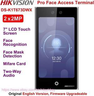 Hikvision DS-K1T673DWX 2MP 7inch LCD WiFi Two-Way Audio APP Face Access Terminal