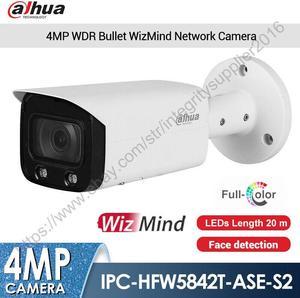 DH AI Full-Color IPC-HFW5442T-AS-LED 6mm 4MP PoE IP WizMind Camera Face Perimeter