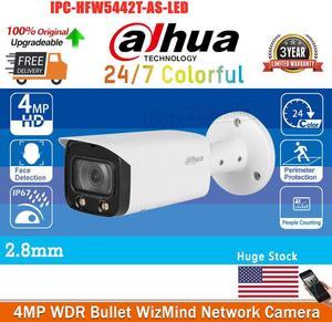 DH IPC-HFW5442T-AS-LED 4MP WDR H.265+ 6mm Fixed Bullet WizMind Network Camera