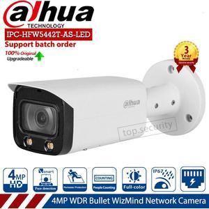 DH 4MP Full-Color Bullet WizMind IPC-HFW5442T-AS-LED IP Camera 6mm IP67 WDR