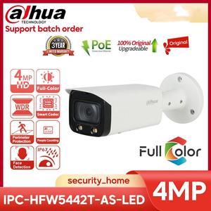 DH 4MP IPC-HFW5442T-AS-LED 6mm Full-color IP Camera PoE Alarm Audio WDR IP67 IK10