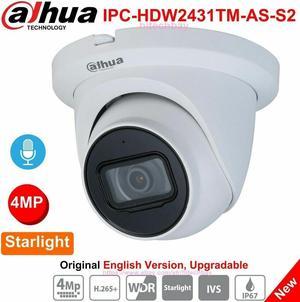 DH 4MP 5MP 8MP Starlight IP Camera POE IPC-HDW2431TM-AS-S2 IR night security 2.8/3.6mm Black 2.8mm Lens