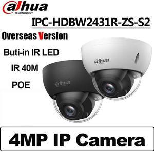 DH 4MP Starlight 5x Motorized Zoom IPC-HDBW2431R-ZS-S2 IP Camera IR WDR PoE Black