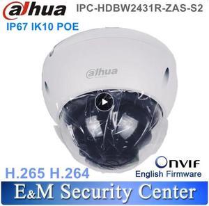 DH IPC-HDBW2431R-ZAS-S2 2.7mm13.5mm 4MP Outdoor POE Camera with 5X Zoom IR Night Vision Black