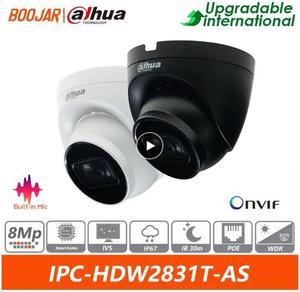 DH iP Camera IPC-HDW2831T-AS-S2 8MP Lite IR Fixed-focal Eyeball Network Camera BLACK Black 3.6mm Lens