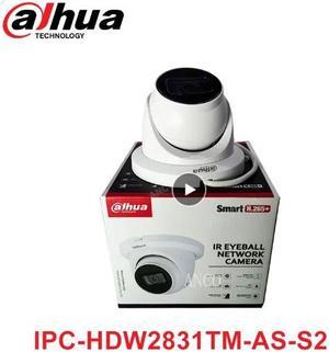 DH IPC-HDW2831TM-AS-S2 8MP Lite IR Fixed-focal Eyeball Network PoE IP Camera IR Mic SD Slot Starlight