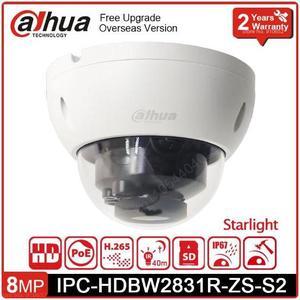 DH IPC-HDBW2831R-ZS-S2 4K Smart H.265 8MP Lite IR 40M 2.7 mm13.5 mm Motorized Vari-focal WDR Dome Network PoE IP IK10 Camera